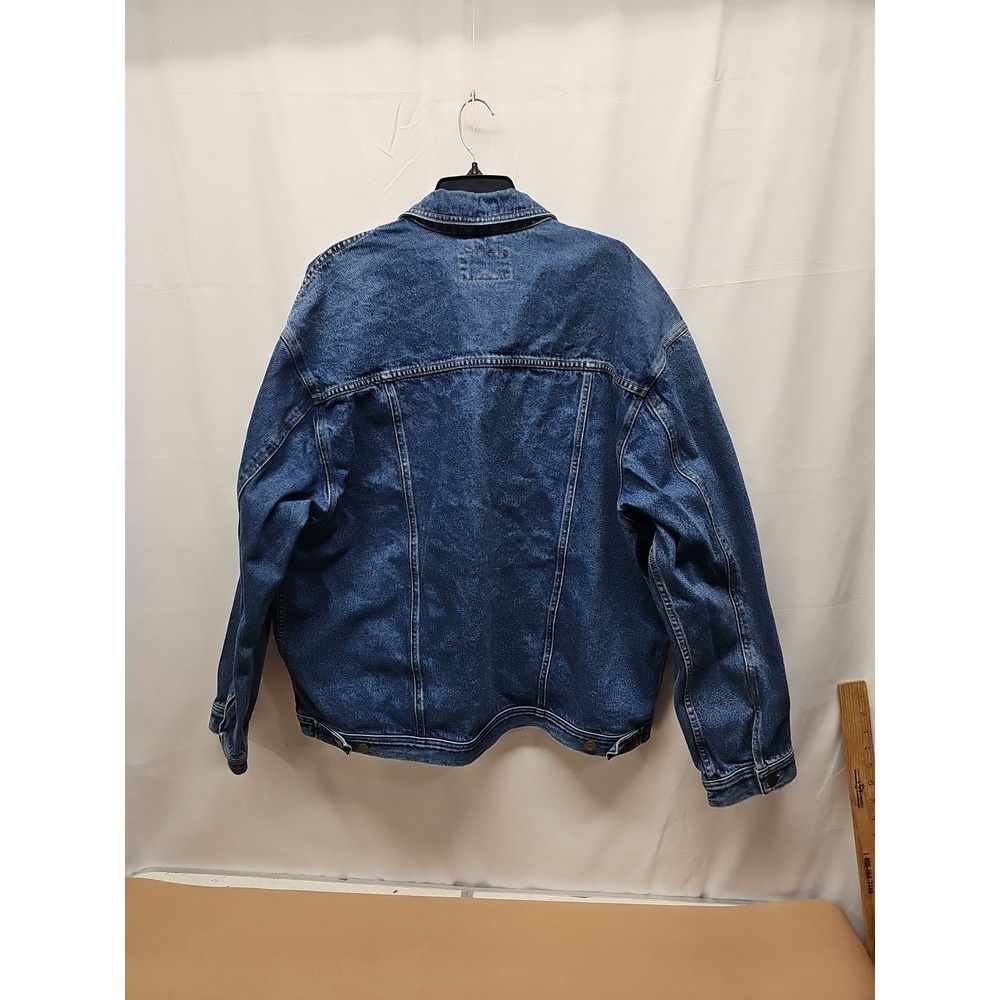 Harbor Bay Men's Blue Vintage Denim Jacket Hb Sport 90s Trucker Size 1xlt Tall - Picture 9 of 10
